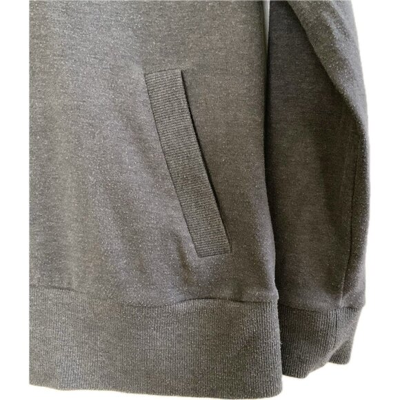 Banana Republic Shirt Womens S Gray V Neck Roll Collar Pockets Buttons Stretch - Picture 3 of 10